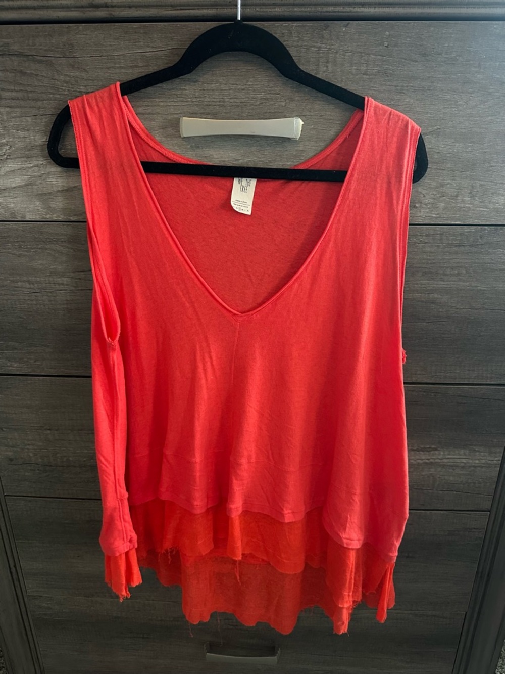 We The Free Burnt Orange Oversized Top